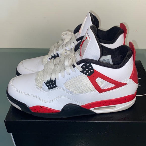 Authentic Air Jordan 4 Retro Red Cement Size 11 - Picture 3 of 8